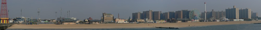 Brooklyn - Coney Island: Panoramique Coney Island 1 x 1000